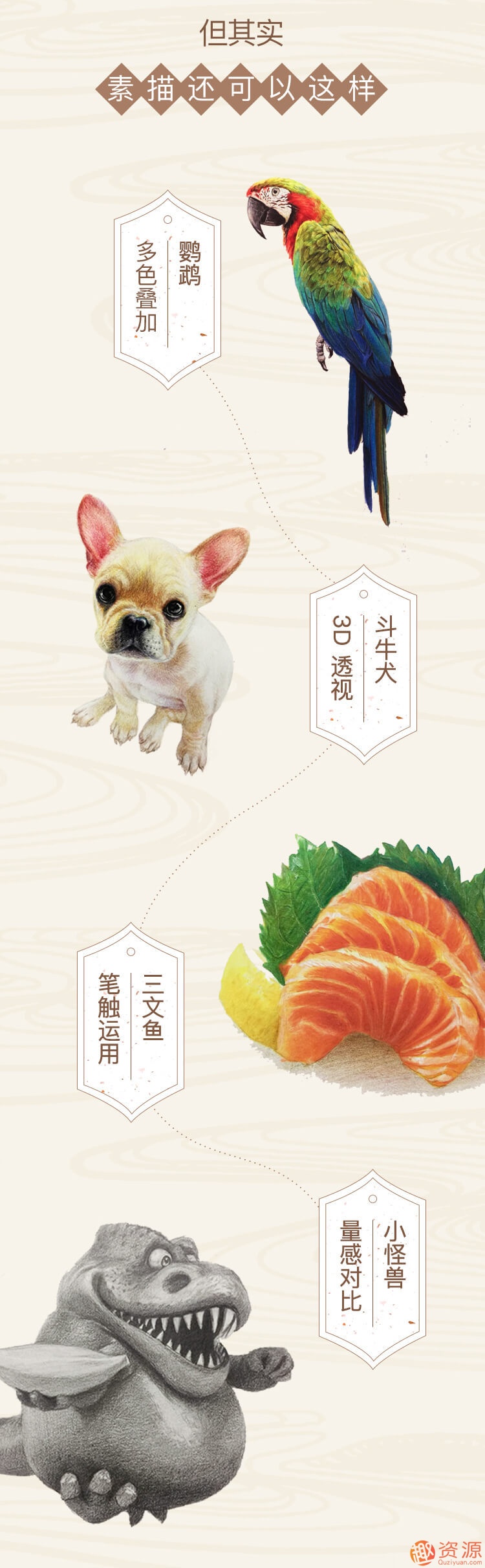 美術素描基礎教學視頻，美術素描教學視頻插圖1