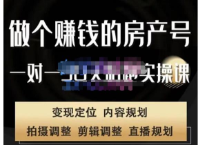 劉廣標?同城房產號線上陪跑課，拍攝、剪輯、文案、直播，做有價值房產號插圖