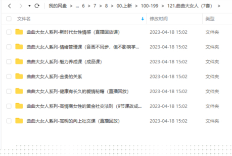 【情感上新】曲曲大女人（7套）